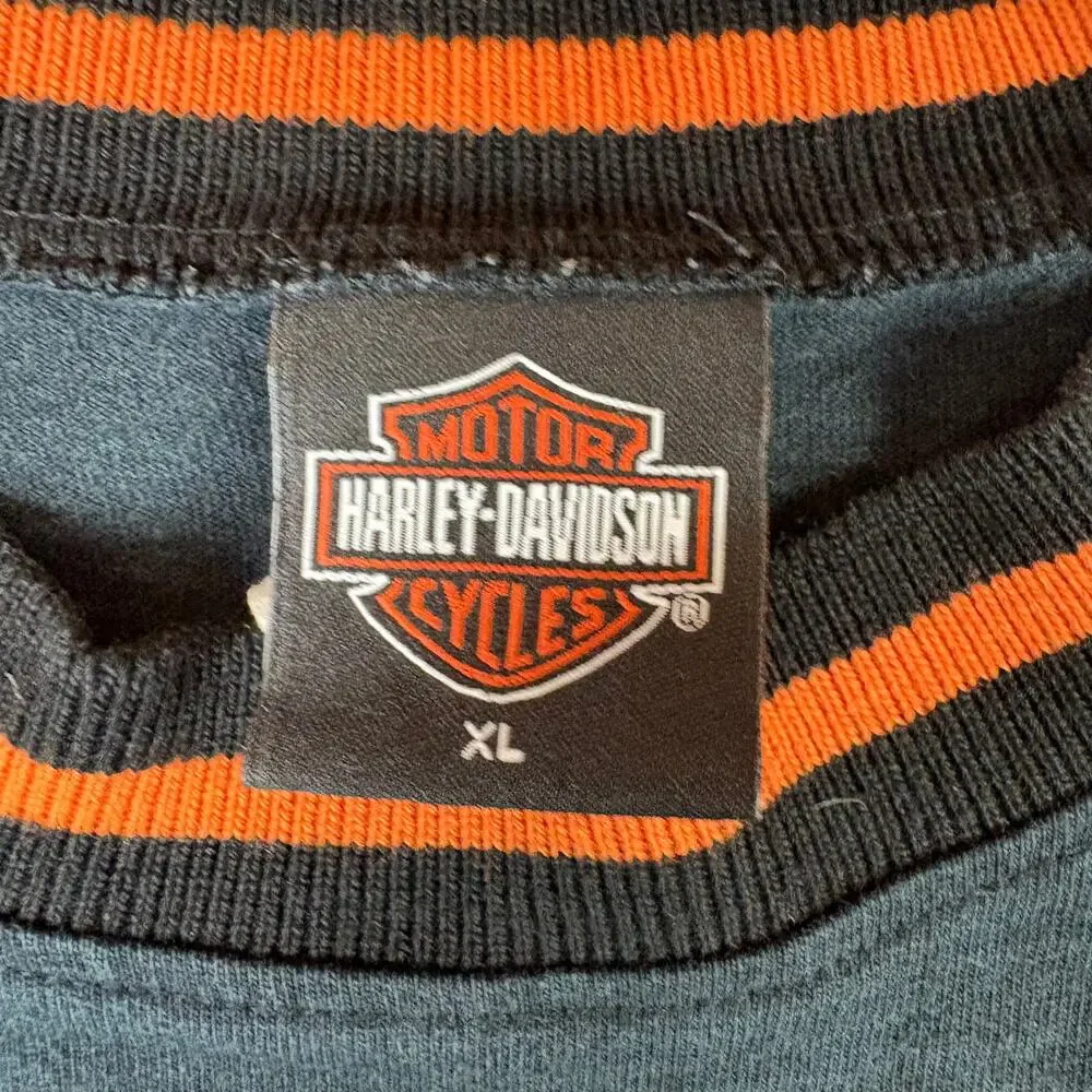 Vintage 2002 Harley Davidson Motorcycles Kansas City Long Sleeve Shirt